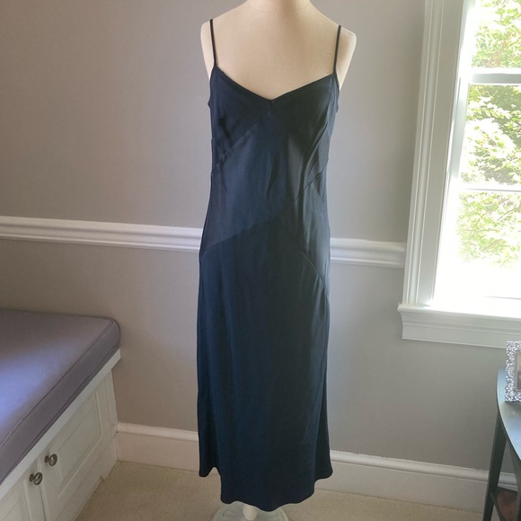 J. Crew Collection Navy Slip Dress NWOT - Picture 11 of 16